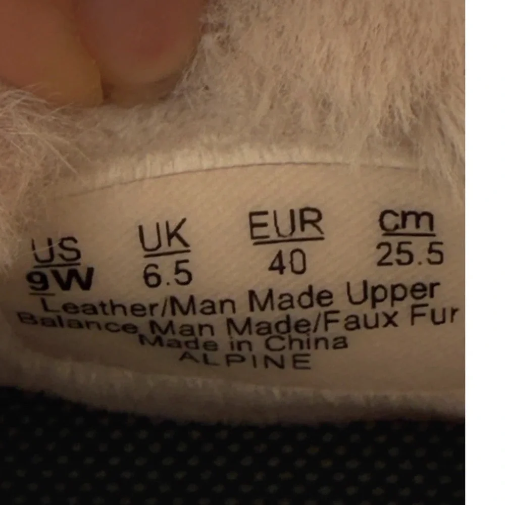 Ryka Alpine Womens 9W Brown Leather Suede Faux Fur Water Repellent Winter Boots